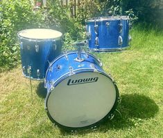 Ludwig Classic Maple Shell Vintage Blue sparkle Kit
