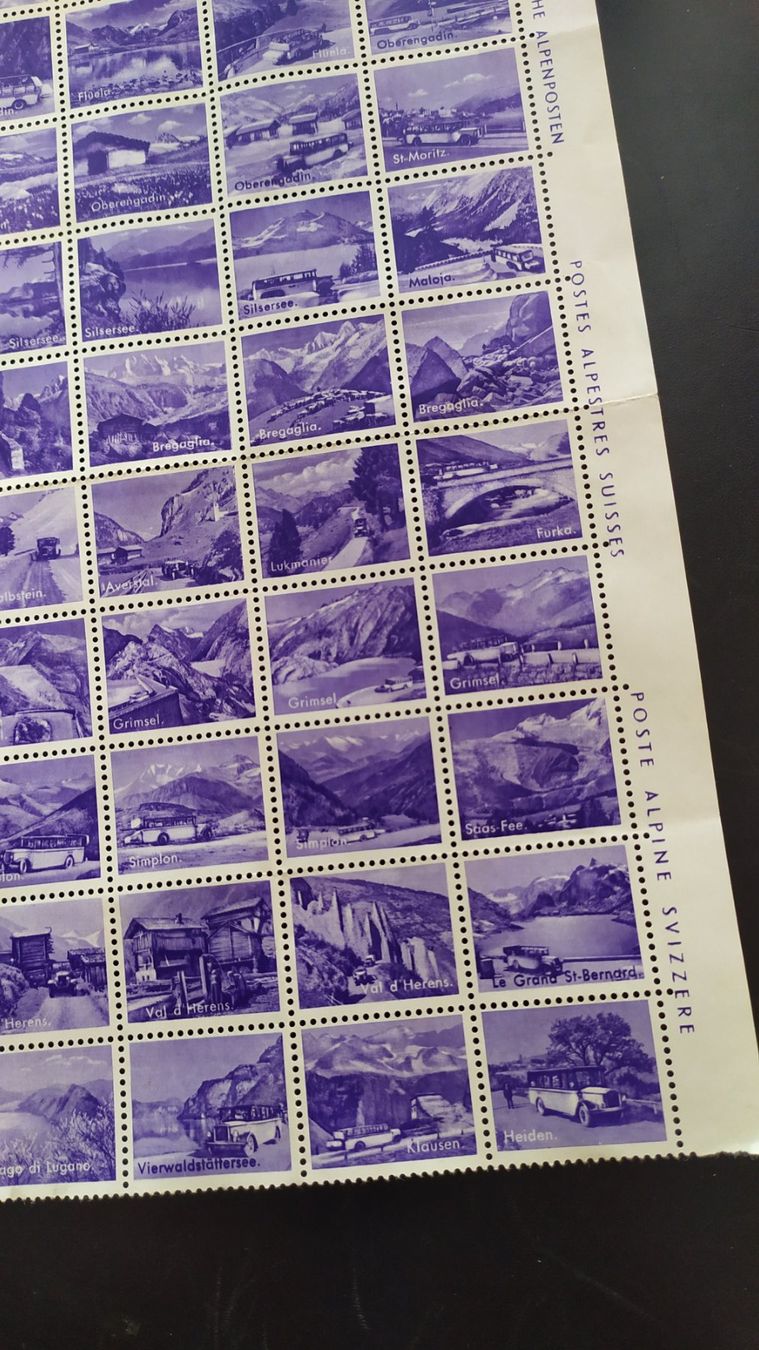 Tutti i francobolli: Bogen Schweizerische Alpenposten 1936 – Nuovo (secondo la descrizione) da Chezard St-Martin venduto da Loucail 1