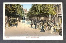 AK Zürich Bahnhofstrasse ungelaufen
