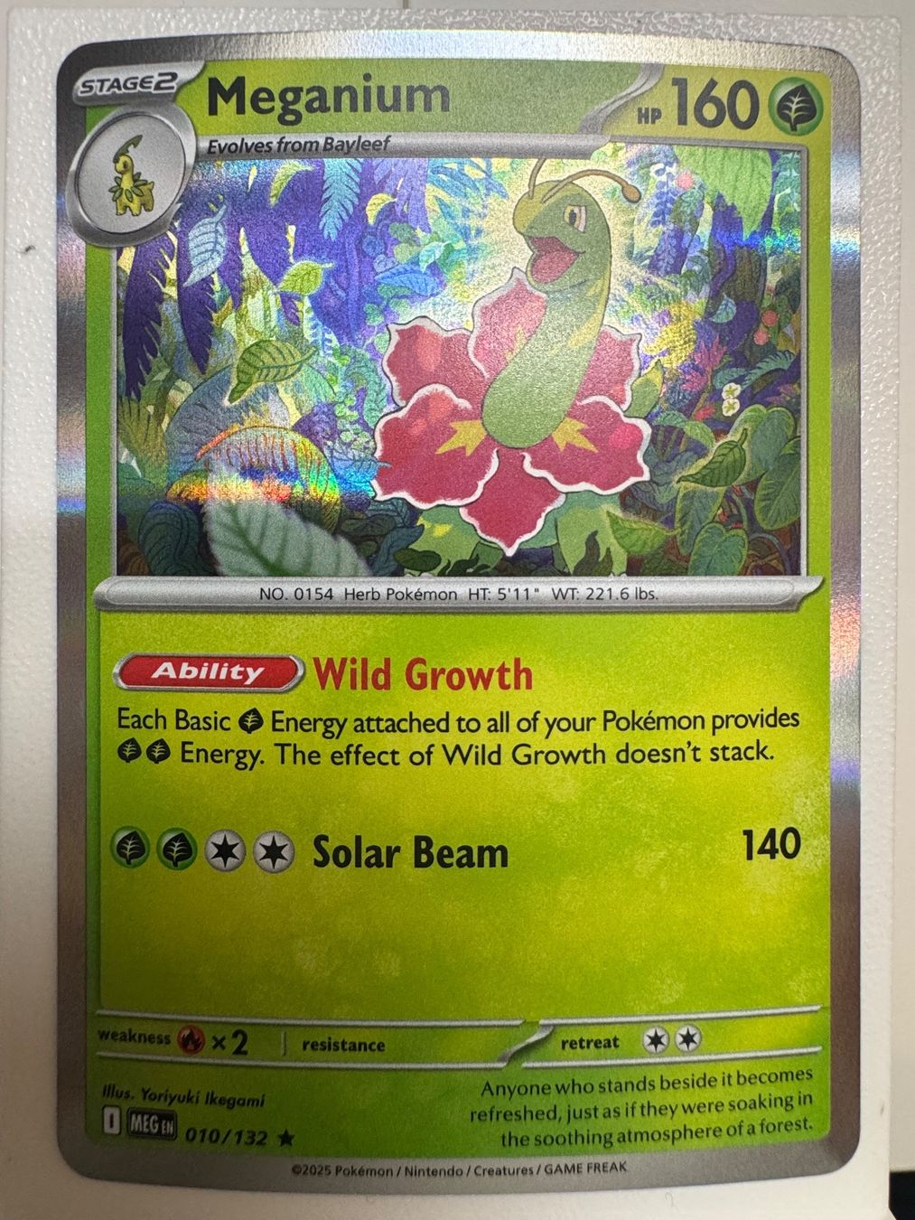 Pokémon Carte collezionabili: Meganium | Poké Ball Reverse Holo | 010/132 – Nuovo (secondo la descrizione) da Bassersdorf venduto da ero_9zp9