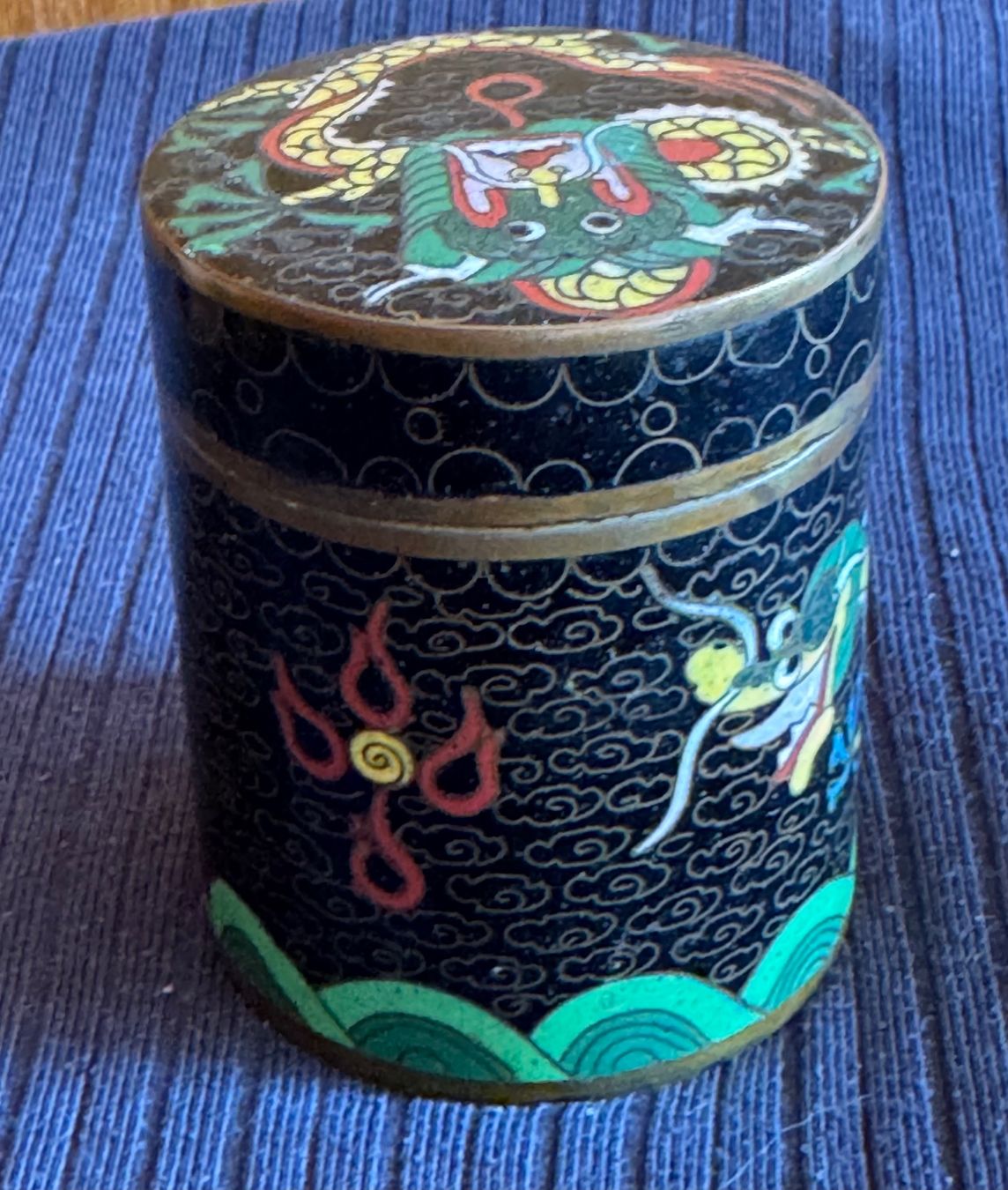 Tutte le decorazioni: antike Cloisonne Dose chinesisch Quing Periode – Usato da Grabs venduto da Barbstucky 1