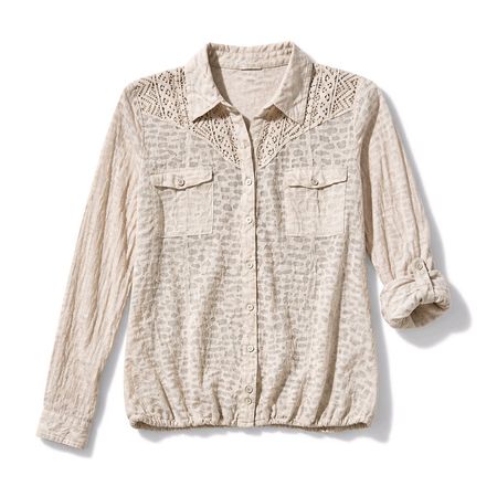 Street One Bluse / Blusenshirt Beige Gr. 34 Hippie Boho