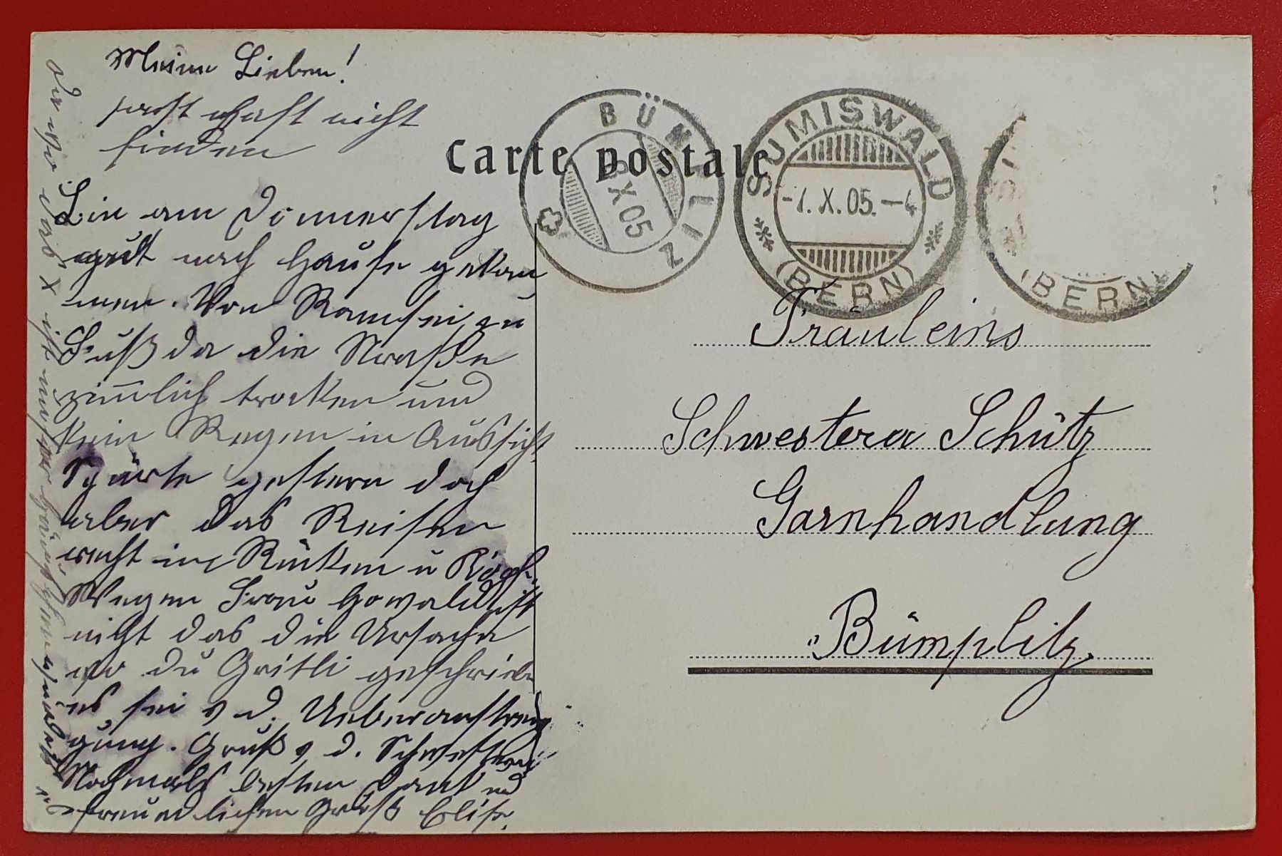 Ansichtskarten: Kleinegg bei Sumiswald 1905 – Gebraucht aus Kreuzlingen von Rschweiz1 1
