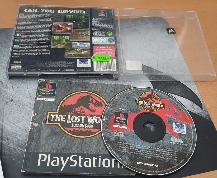The Lost World: Jurassic Park - Playstation 1 PS1 Spiel (Gebraucht) in ...