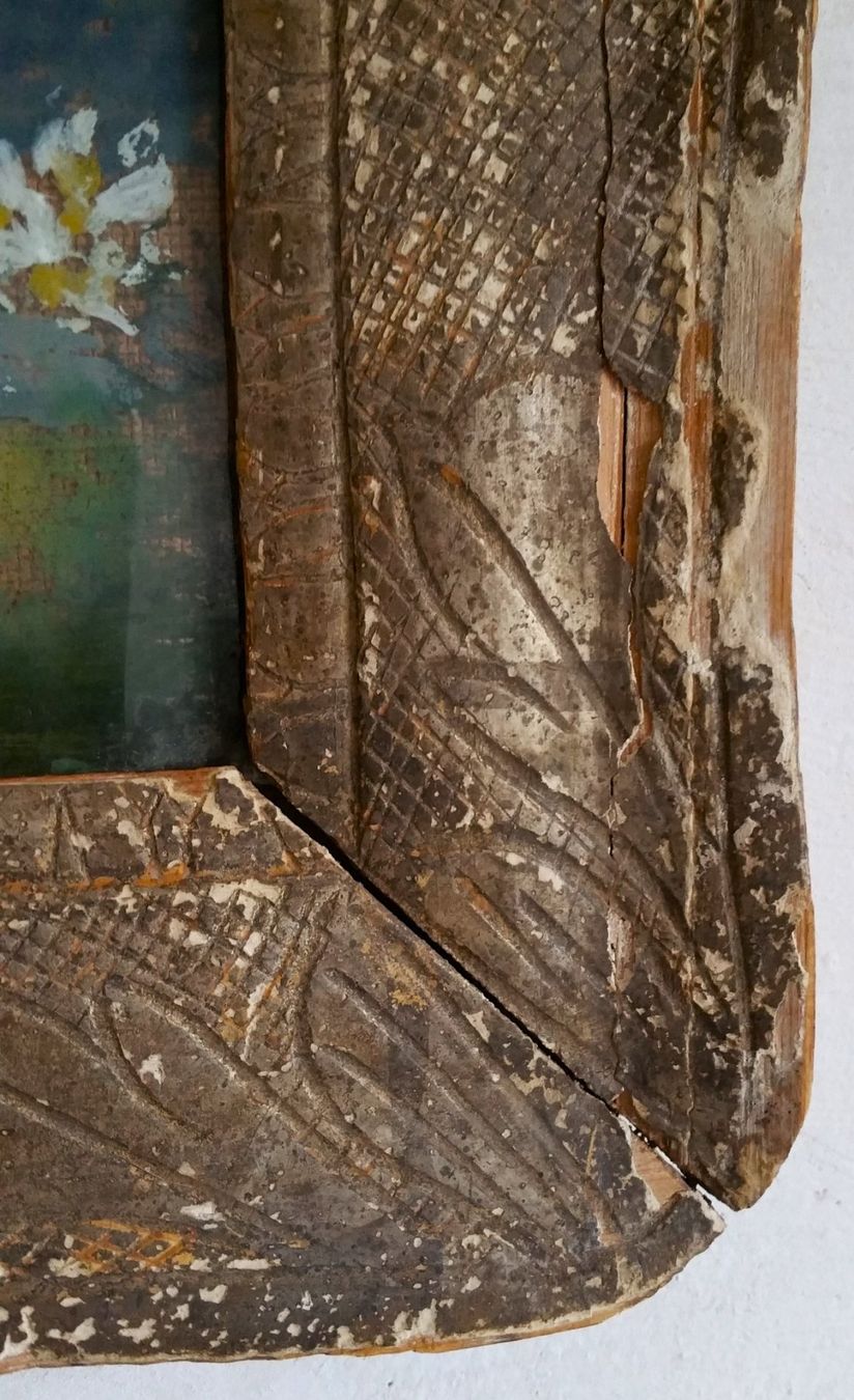 Dipinti: Hinterglasgemälde gerahmt, um 1800 – Usato da Oberriet SG venduto da ganesh435 7