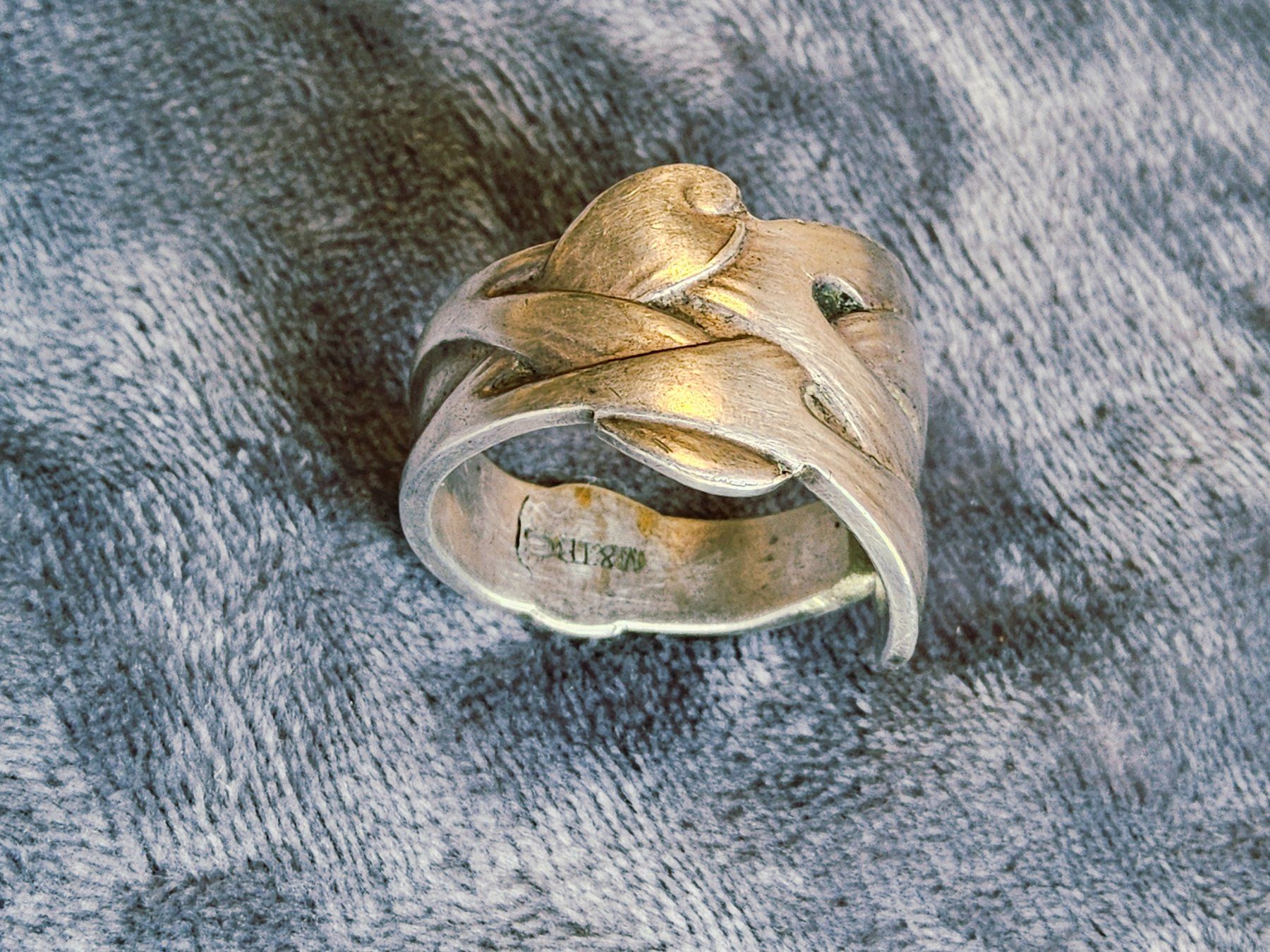 Anelli: Jugendstil 1916 signierter Ring, Grösse 64 – Usato da Zürich venduto da SciTec 9