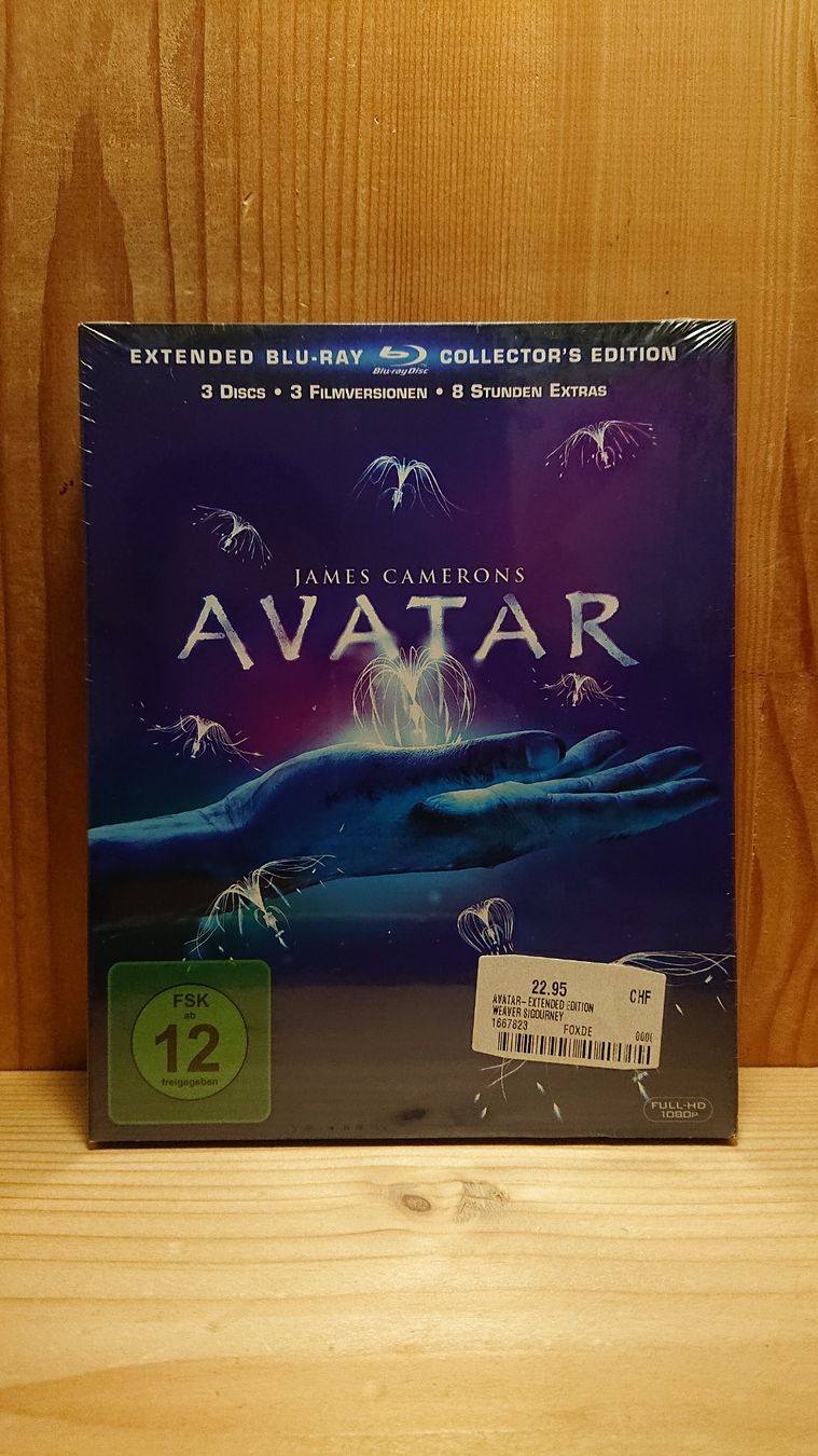 Tutti i DVDs: AVATAR Extended Blu-Ray Collector's Edition 3 Disc's – Nuovo (secondo la descrizione) da Wilderswil venduto da Exebub