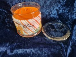 PartyLite - 3-Docht-Glas Papaya Paradise