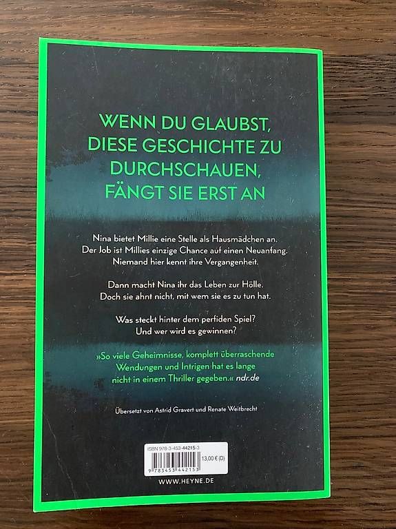 Bücher: Freida McFadden: Wenn sie wüsste – Gebraucht aus Altendorf von Pippa4 1