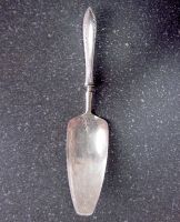 Alter Tortenheber, Tortenschaufel, Alpaka Silber 20