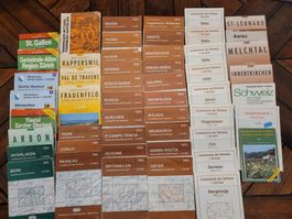 Lot de cartes suisses diverses, 1:25000 et 1:50000