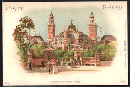 Litho Zürich, Passanten an der Tonhalle