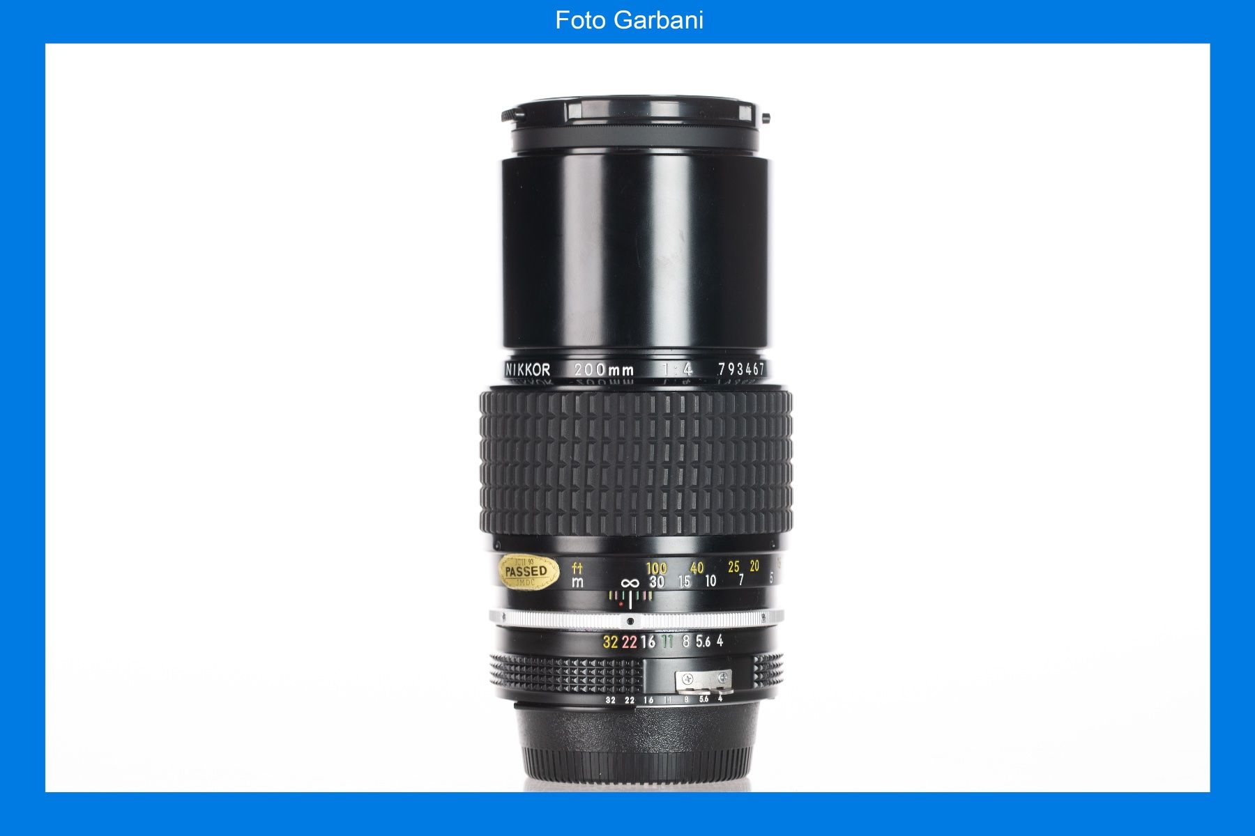 Nikon Obiettivi: Obiettivo Nikkor 200mm 1:4 – Usato da Muralto venduto da FotoGarbani