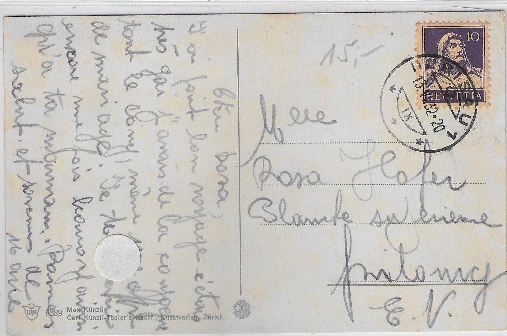 Cartoline postali: Herisau mit Säntis - Litho – Usato da Ettingen venduto da Kartenplanet 1