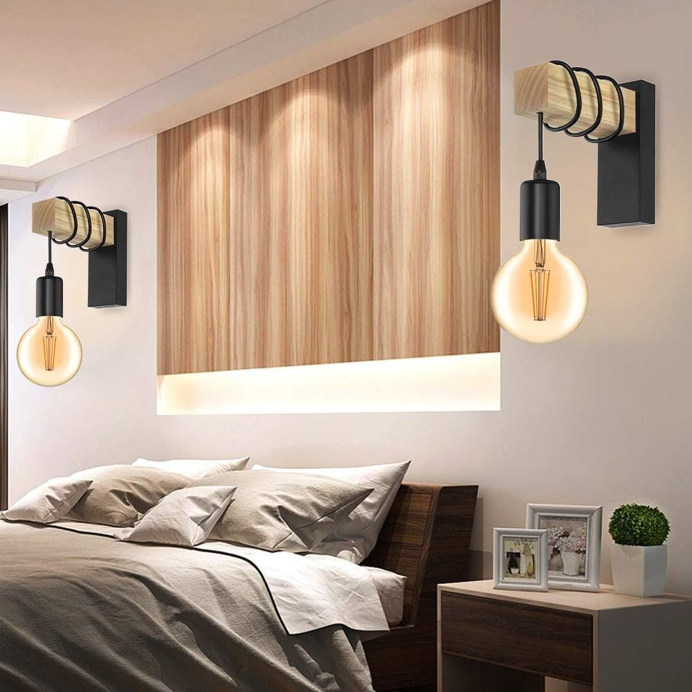 Lampen: Wandleuchte Innen Vintage mit E27 Glühbirne – Neu und originalverpackt aus Châtelaine von topshop.switzerland 1