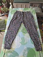 Pantalon Chicorée motif floral multicolore taille L