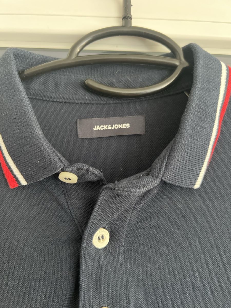 Jack & Jones Magliette Polo: Poloshirt, Jack Jones dunkelblau, Grösse S, – Nuovo (secondo la descrizione) da Rebstein venduto da larajoylaangenegger 1