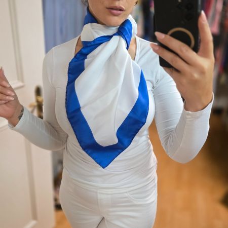 Elegantes Sommer tuch - Blau/Weiss - Top Zustand!