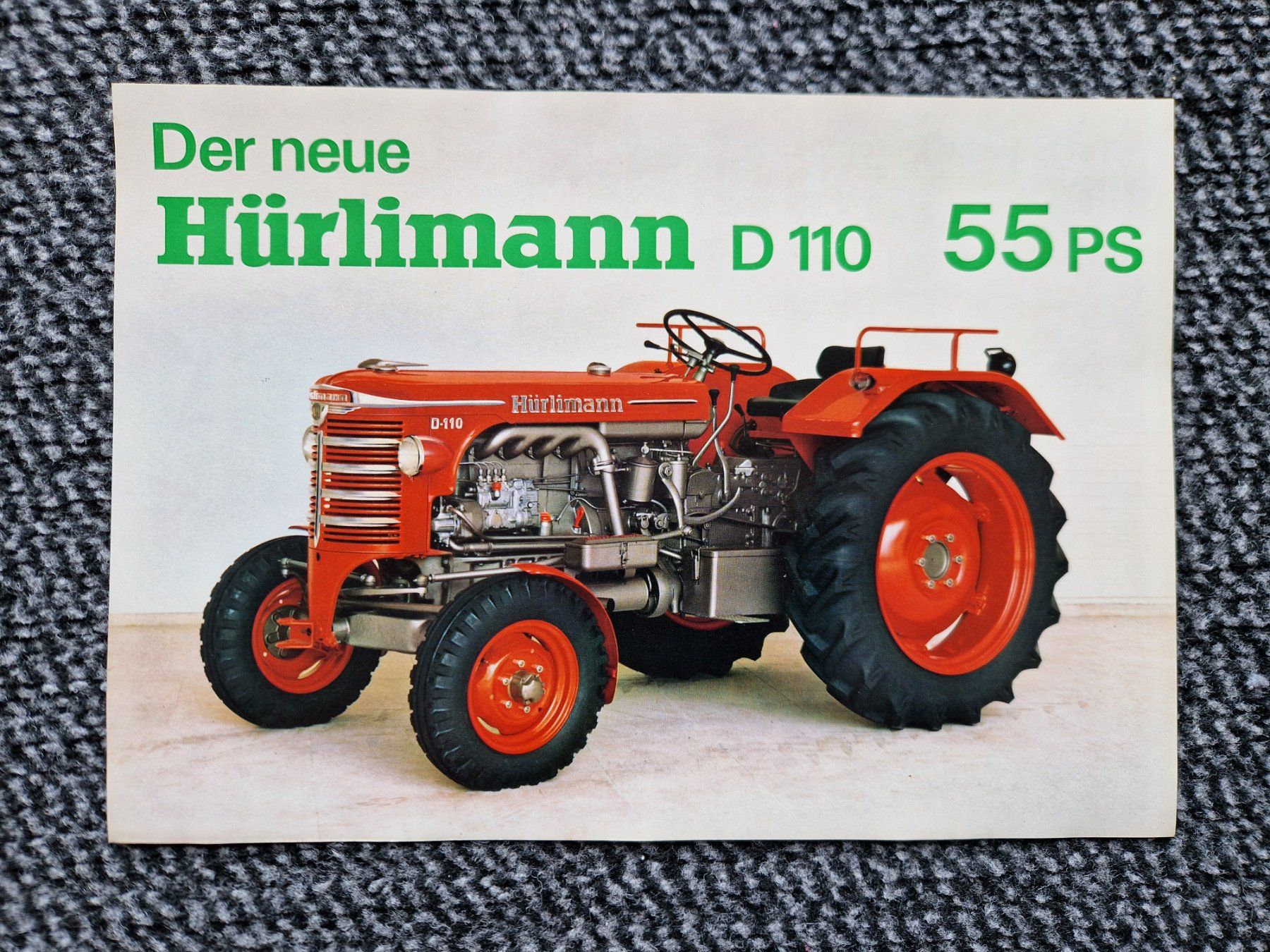 Hürlimann Trattori: Original Prospekt Traktor Hürlimann D110 – Usato da Dürnten venduto da Bachtel84