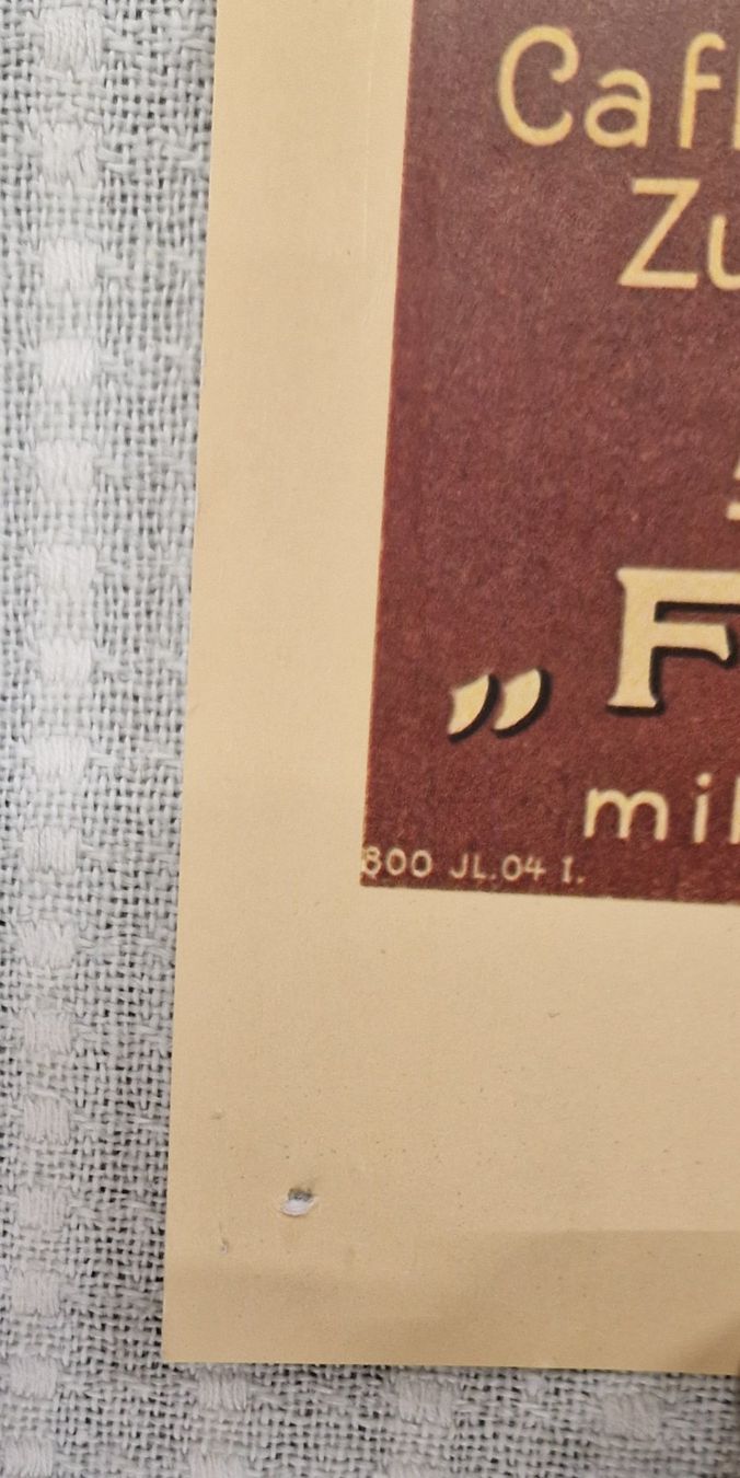 Foto & Immagini: WERBEPLAKAT FRANK KAFFEEBOHNEN – Usato da Bilten venduto da Mic2022 4