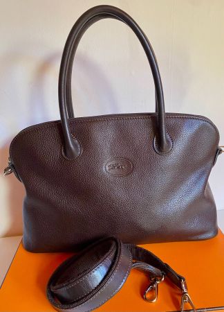 Longchamp Sac bolide marron foncé