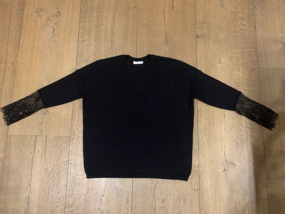 Maglioni & Felpe: Peace n‘ love Pullover, schwarz, ca. Grösse M – Usato da Thierachern venduto da reten