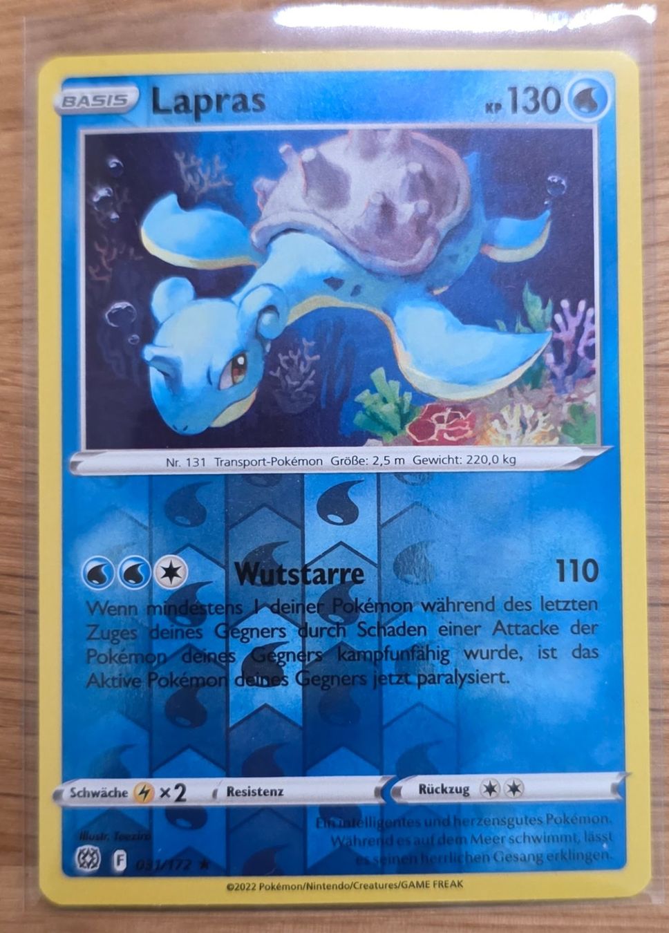 Pokémon Carte collezionabili: Lapras 031/172 – Nuovo (secondo la descrizione) da Arbon venduto da Twist05