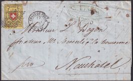 Brief: NEUENBURG 1852: T.38 D-RO +extremer Gruppen-Abstand !