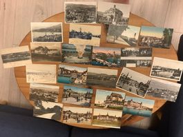 24 gelaufene Ansichtskarten Zürich und Umgebung ab 1909