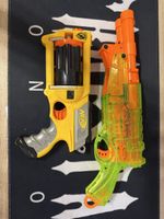 Nerf Pistolen Set gelb und transparent guter Zustand