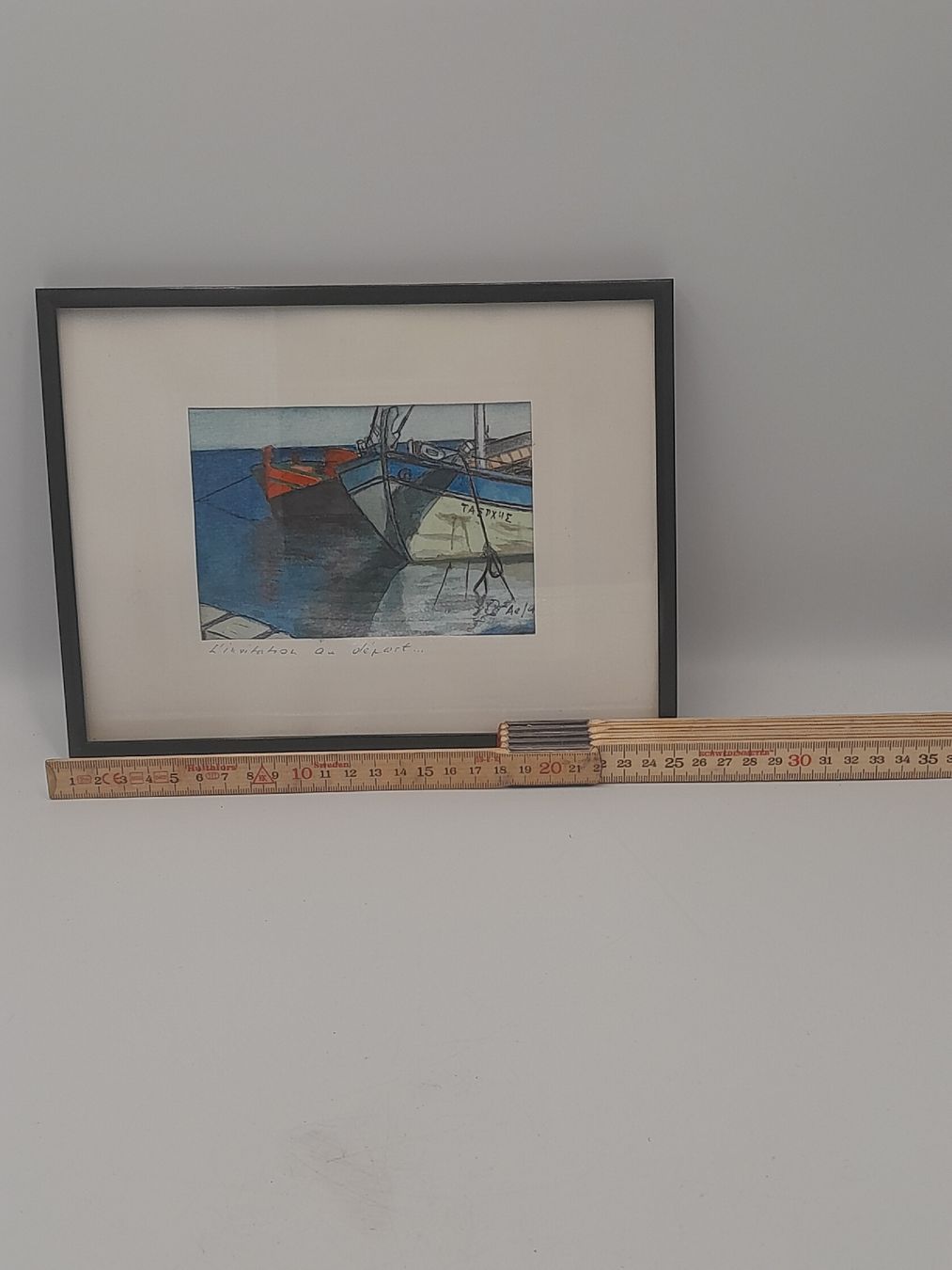 Gemälde: Fischerboote Griechenland handsigniert gerahmt – Gebraucht aus Rossrüti von Hansi778 2