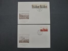 1943 Nr. B20+B21 Bundesfeierkomitee FDC mit Orts ET-Stempel