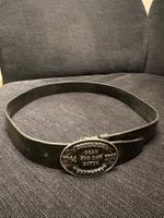 Dsquared2 black leather belt, 100sm long