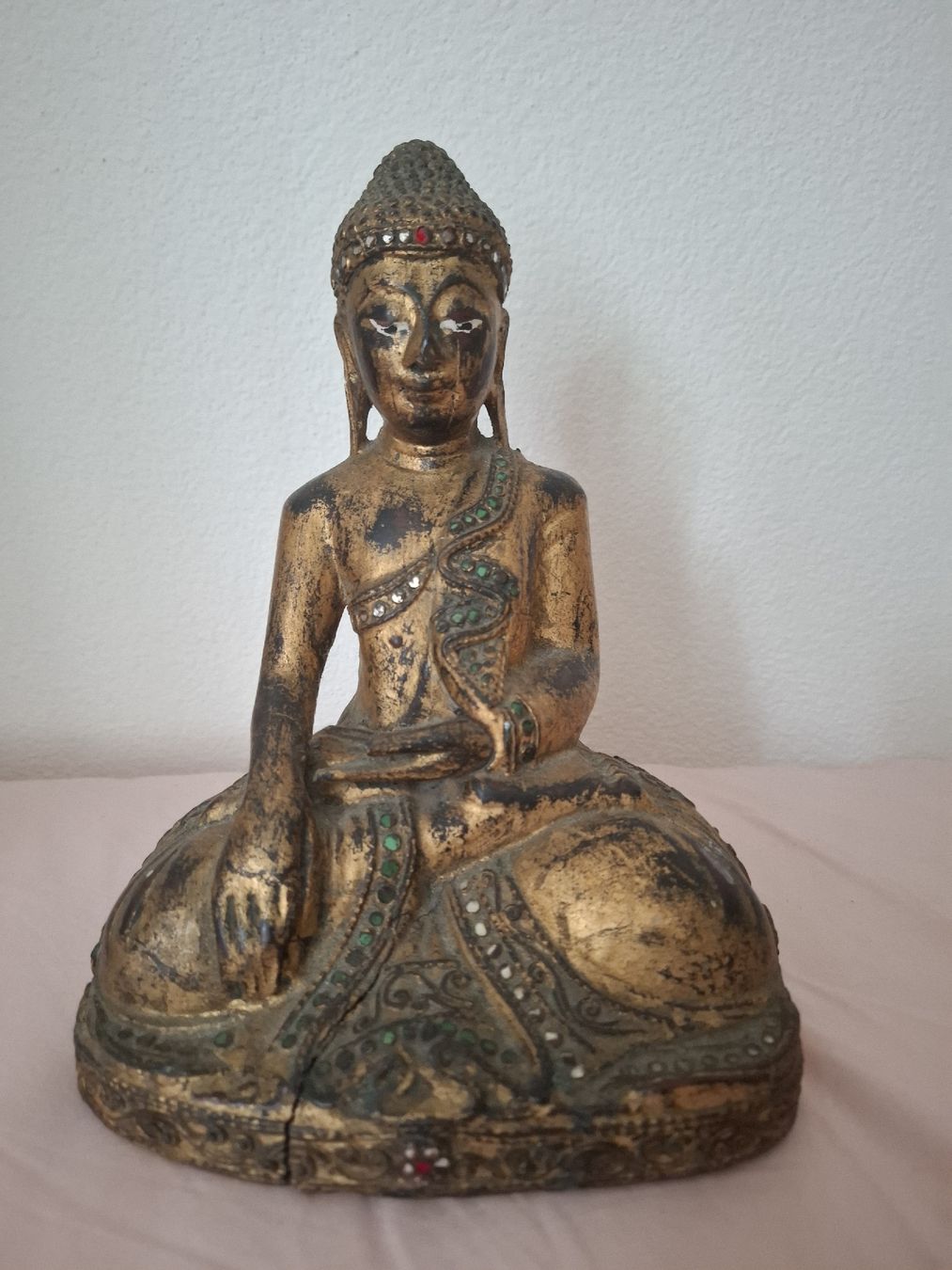 Figuren: Alte Buddha-Figur. Myanmar oder Thailand. – Gebraucht aus Zürich von Rousseau11