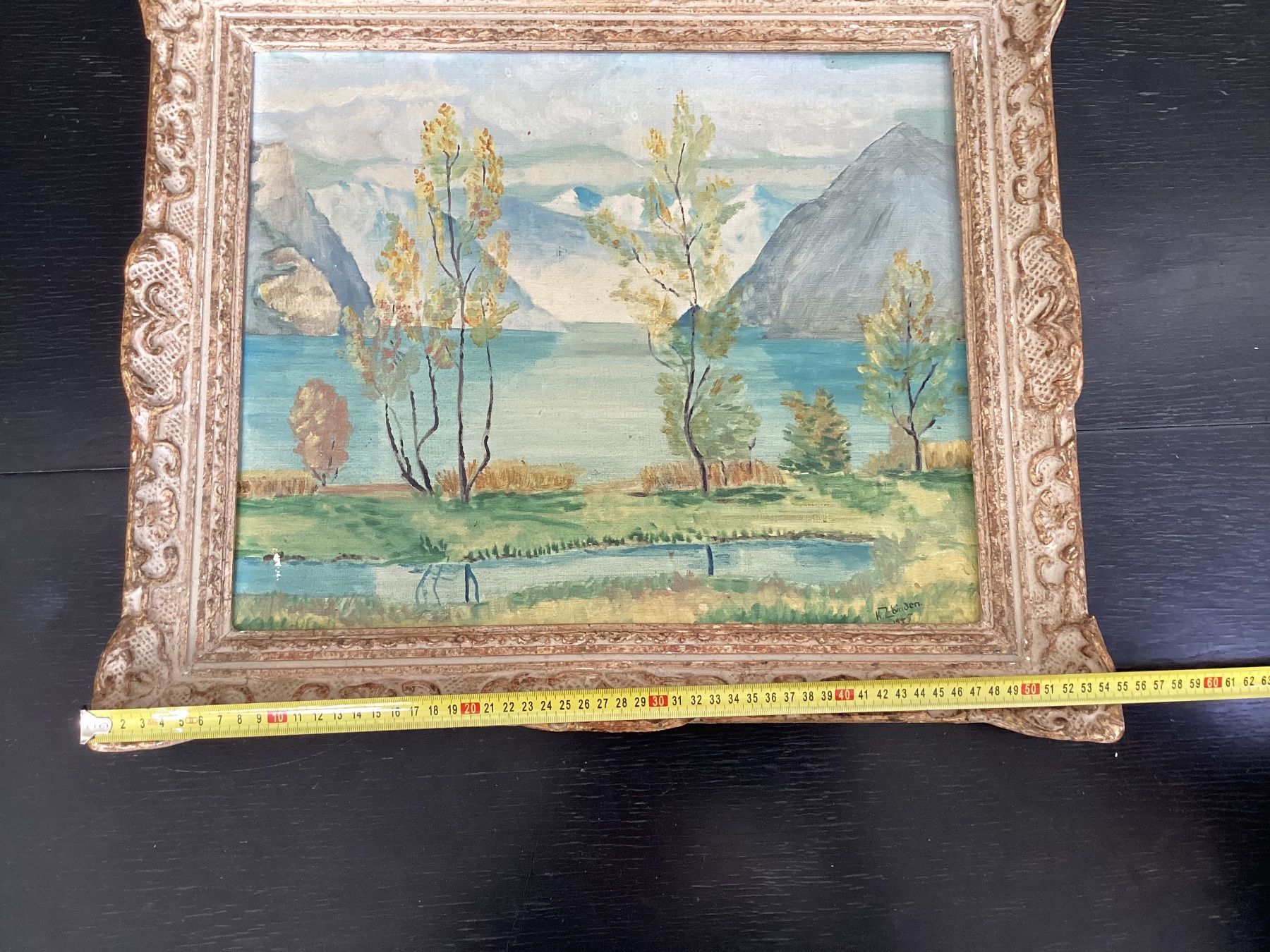 Dipinti: Brienzersee, Signiert K. Zbinden 1945 – Usato da Adliswil venduto da Bolline 4