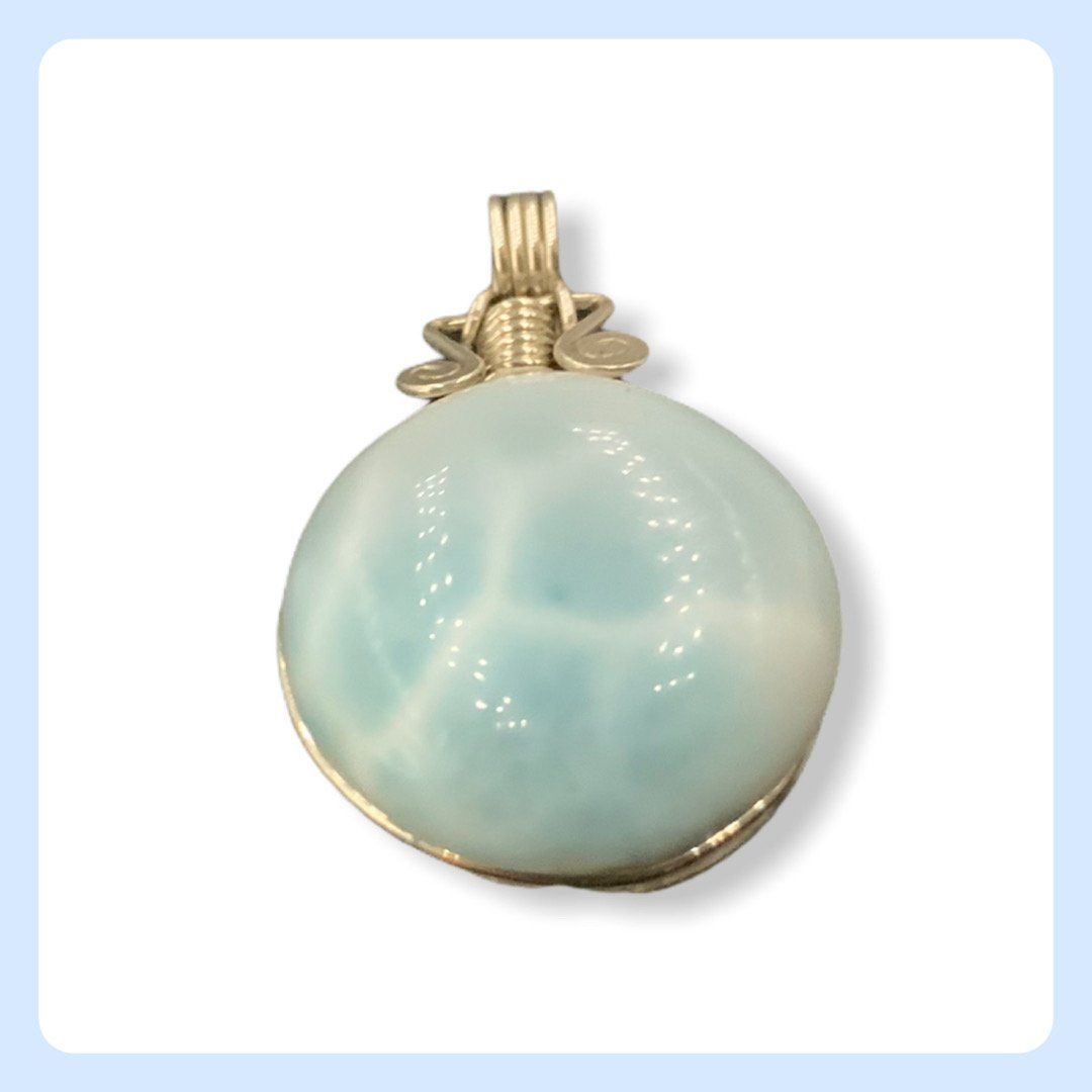 Ciondoli: Larimar A Kette, Anhänger Larimar Silber – Nuovo e nell'imballaggio originale da Zürich venduto da Mevas_Silber 1