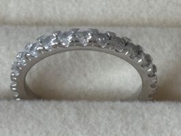 Luxus Elegante Memoire 18/8 Ring  Farbe Silber