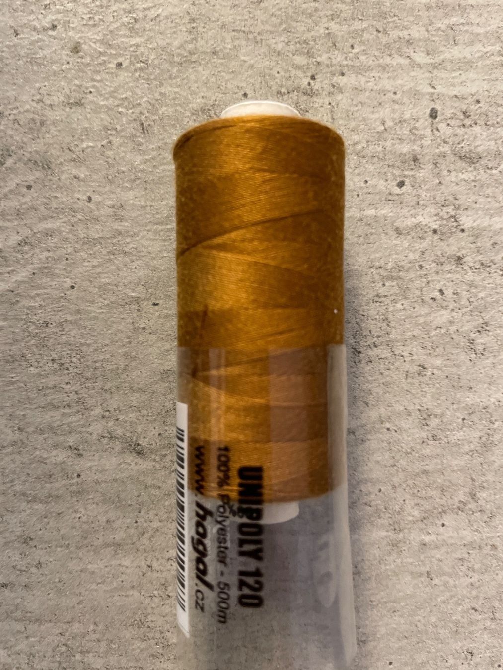 Cordicelle & Fili: Polyester Nähgarn, Nähfaden Cognac 500m Nr. 38 NEU – Nuovo e nell'imballaggio originale da Rietheim venduto da Nugger