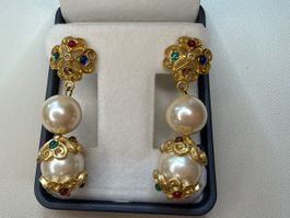 Vintage Ohrringe Clips Luxus Modeschmuck 