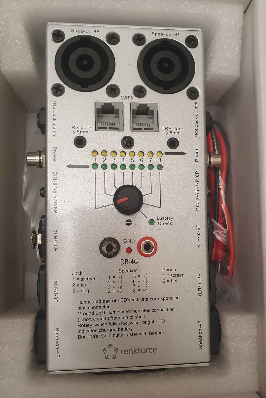 Mesurer: RENKFORCE KABELTESTER – D'occasion à Pfäffikon ZH par edwinstarr1 2
