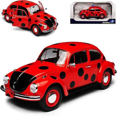 Volkswagen Modellini d'auto: VW KÄFER 1303 MARIENKÄFER ROT 1:18 SOLIDO – Nuovo e nell'imballaggio originale da Suhr venduto da Moebelsiralfred 3