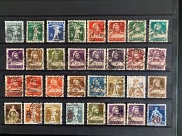 Lot Steckkarte Antike Briefmarken schöne-☉
