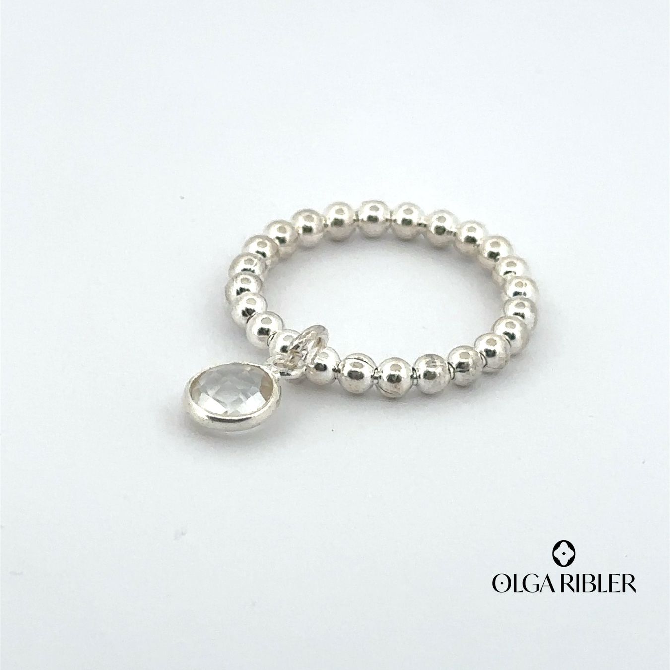 Olga Ribler Anelli: Kugel Silber Ring 925 mit Charm Grösse 60 – Nuovo (secondo la descrizione) da Luzern venduto da Schmuckoutlet 2