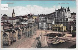 Lausanne - Grand Pont - Litho