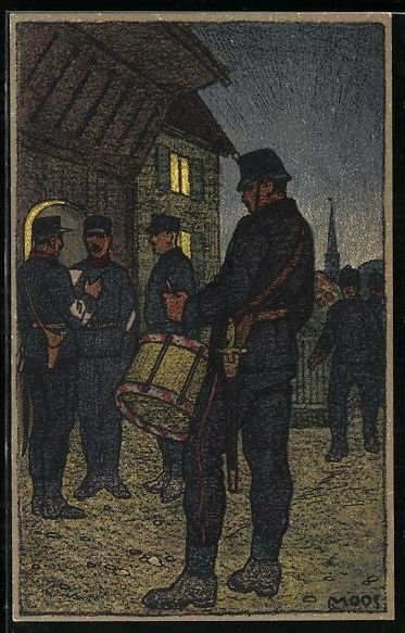 Foto, Lettere & Cartoline: Carl Moos: Schweizerische Grenzbesetzung – Usato da Berlin venduto da bartko-reher