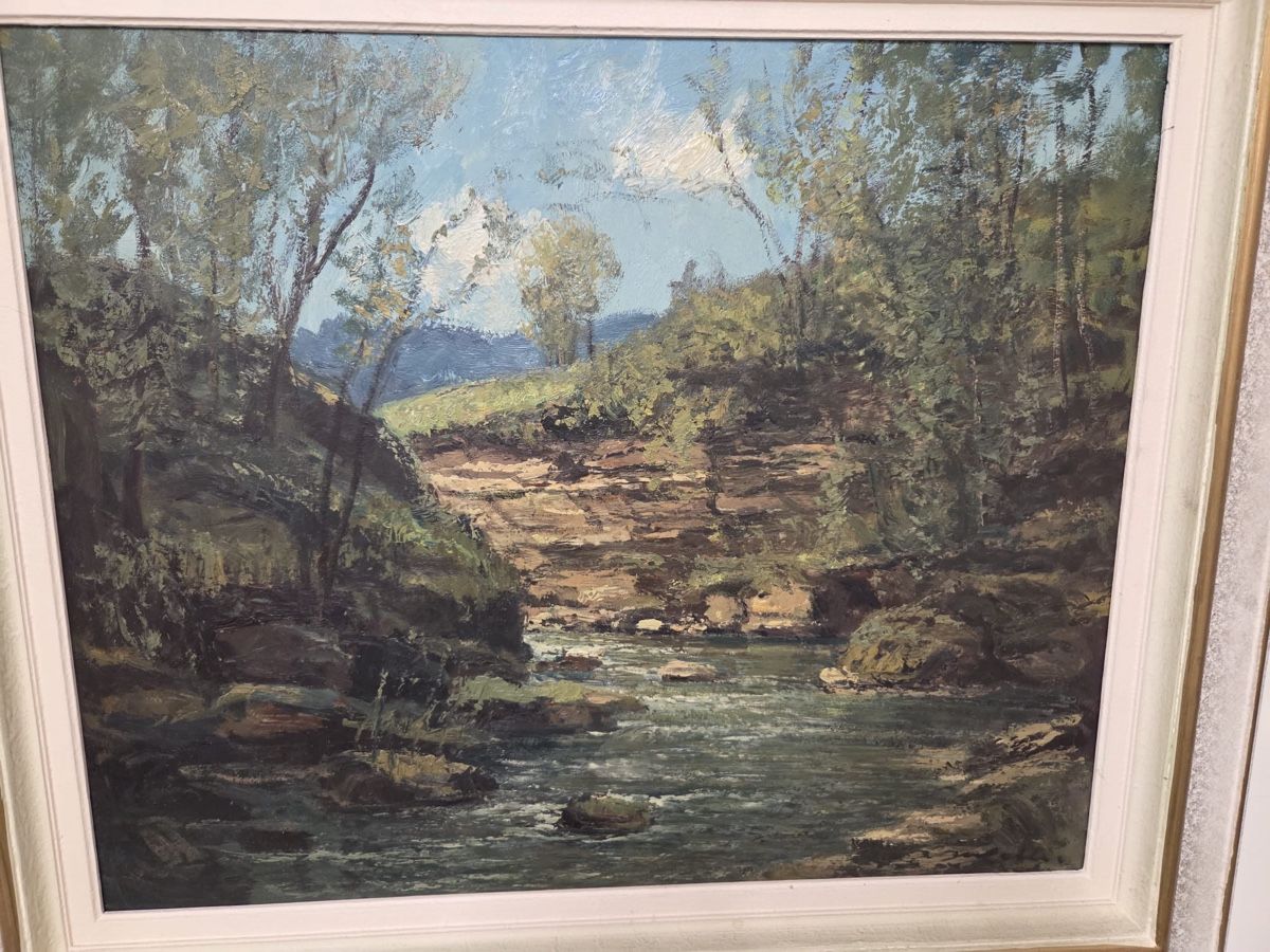 Tableaux: Ölgemälde Flusslandschaft mit Signatur  – D'occasion à Dietikon par brocki-eyra 1