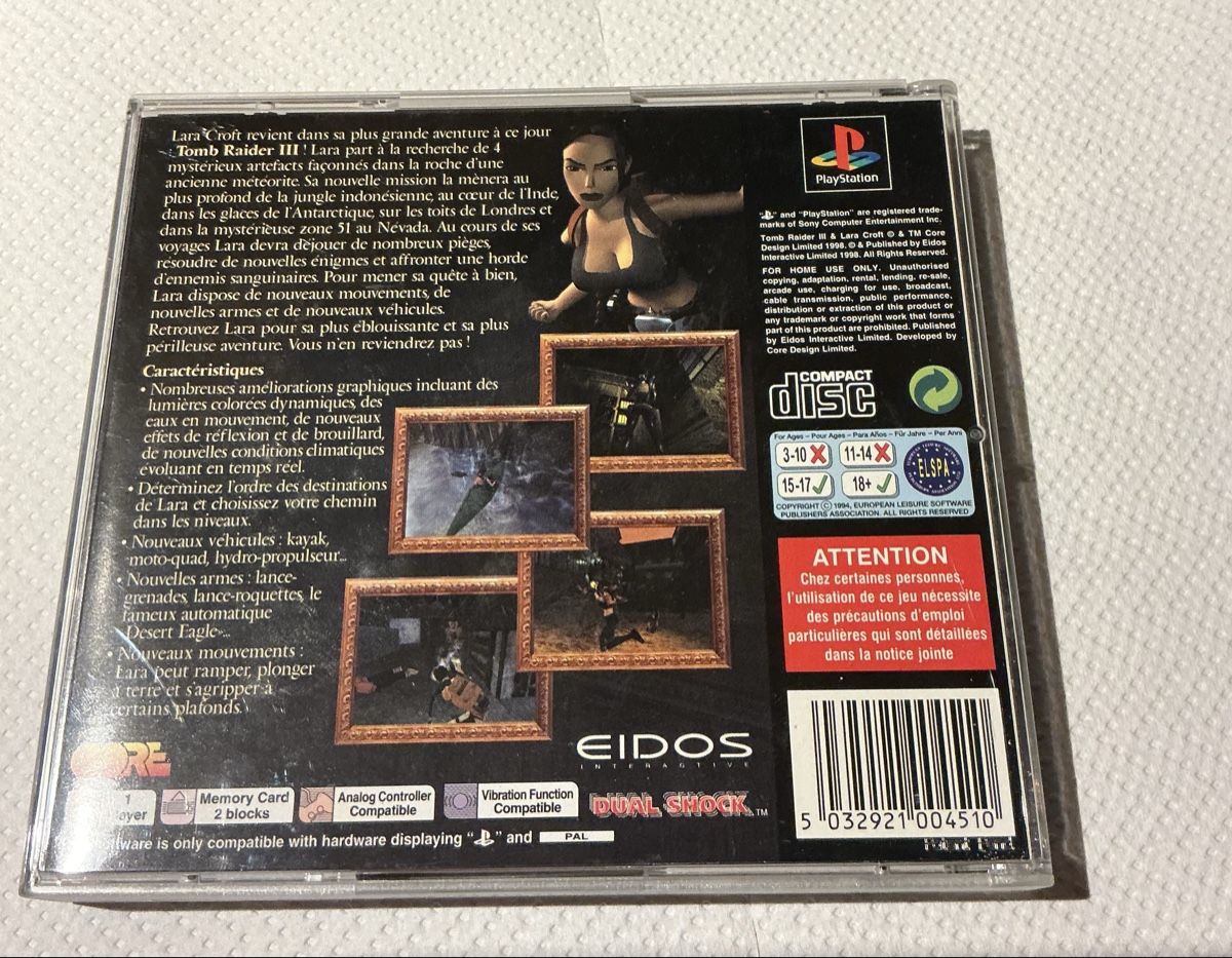 Sony Console: PlayStation 1 laracroft III – Usato da satigny venduto da cara68 1