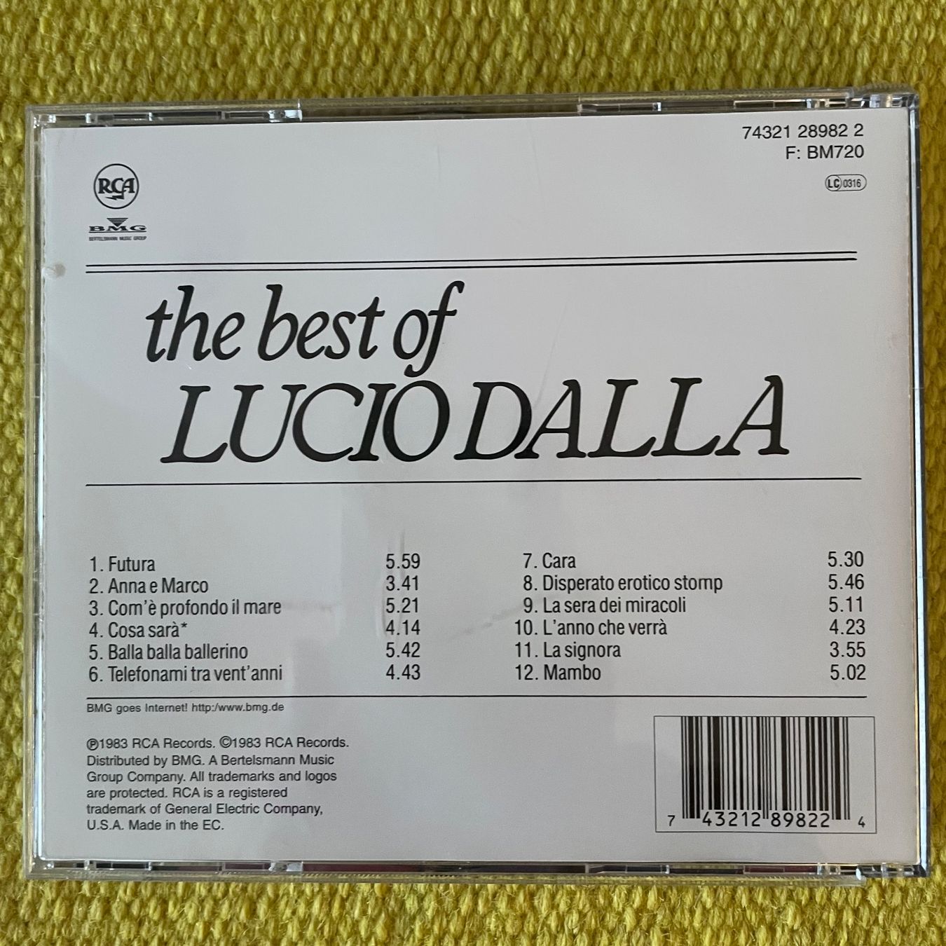 CDs: LUCIO DALLA-BEST OF – Gebraucht aus Rorschacherberg von CD-Roli 1