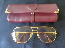 * TRES JOLIE LUNETTES CARTIER ORIGINAL PLAQUE OR