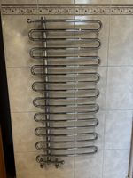 Chrome Bathroom Towel Radiator Wall Mounted Design
